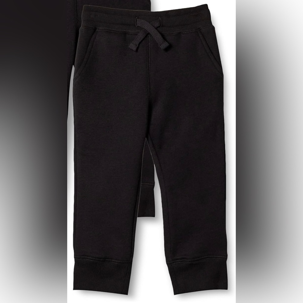 Amazon Essentials Toddler Boys' Fleece Sweatpants. Size 2T, Black Color